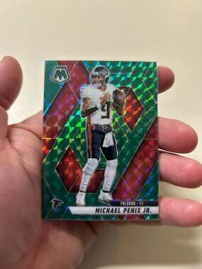 2025 Panini Mosaic Michael Penix Jr. Green Mosaic Prizm #51